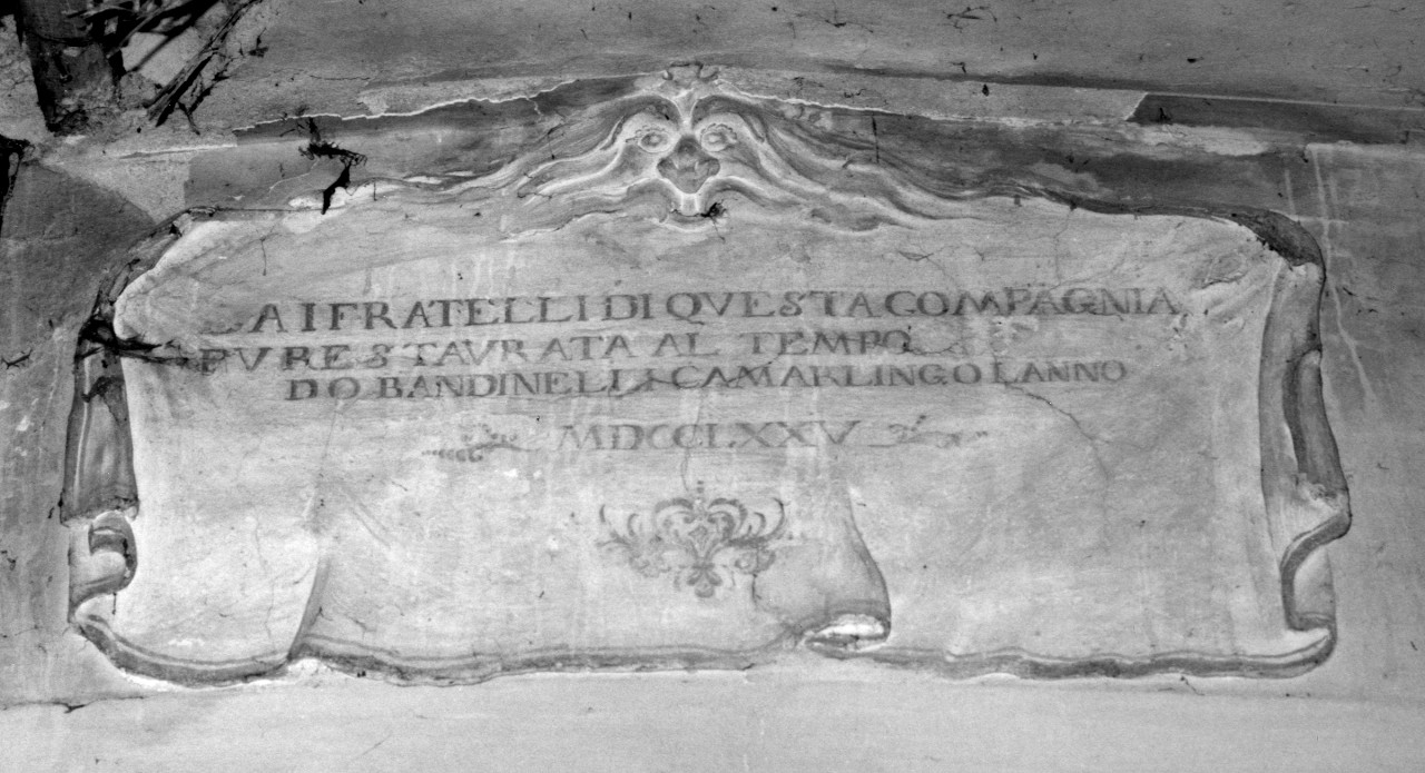 lapide commemorativa - produzione toscana (sec. XVIII)