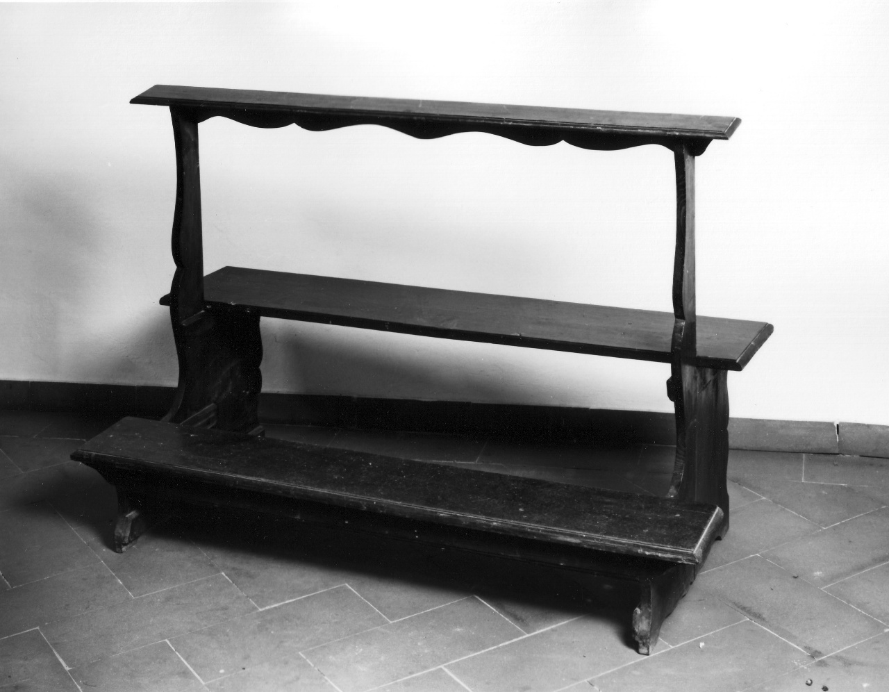 banco da chiesa, serie - produzione toscana (prima metà sec. XIX)