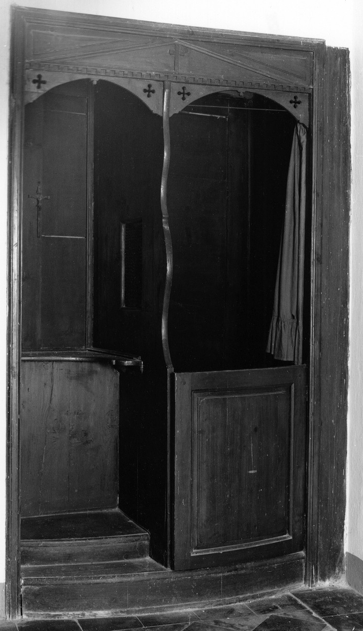 confessionale - produzione toscana (seconda metà sec. XIX)