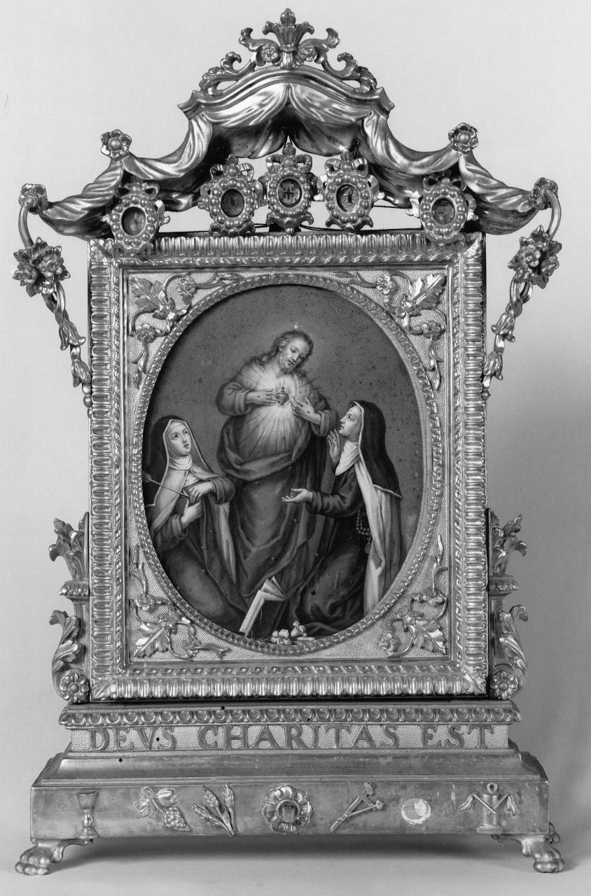 reliquiario - a tabella - produzione toscana (prima metà sec. XIX)