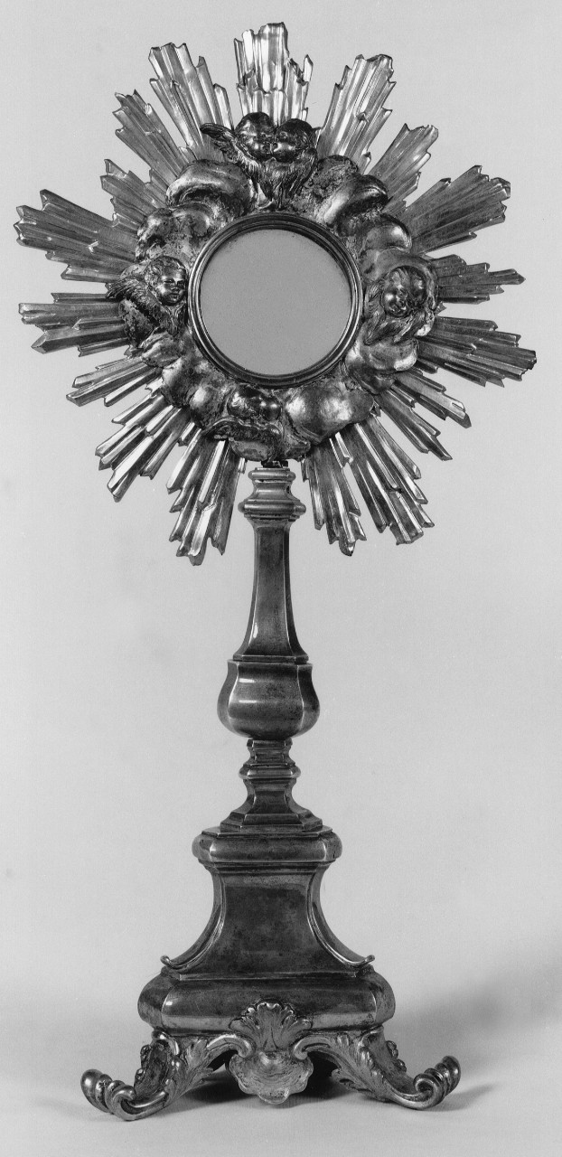 ostensorio - a raggiera - bottega toscana (inizio sec. XIX)