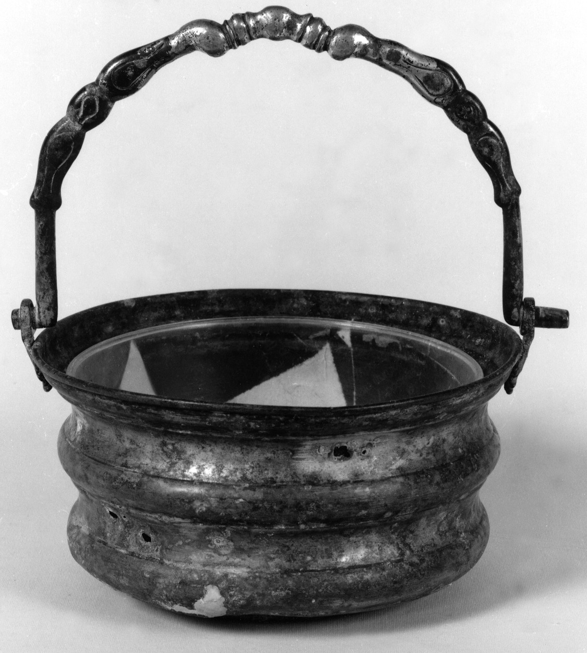 secchiello per l'acqua benedetta - bottega toscana (sec. XVII)