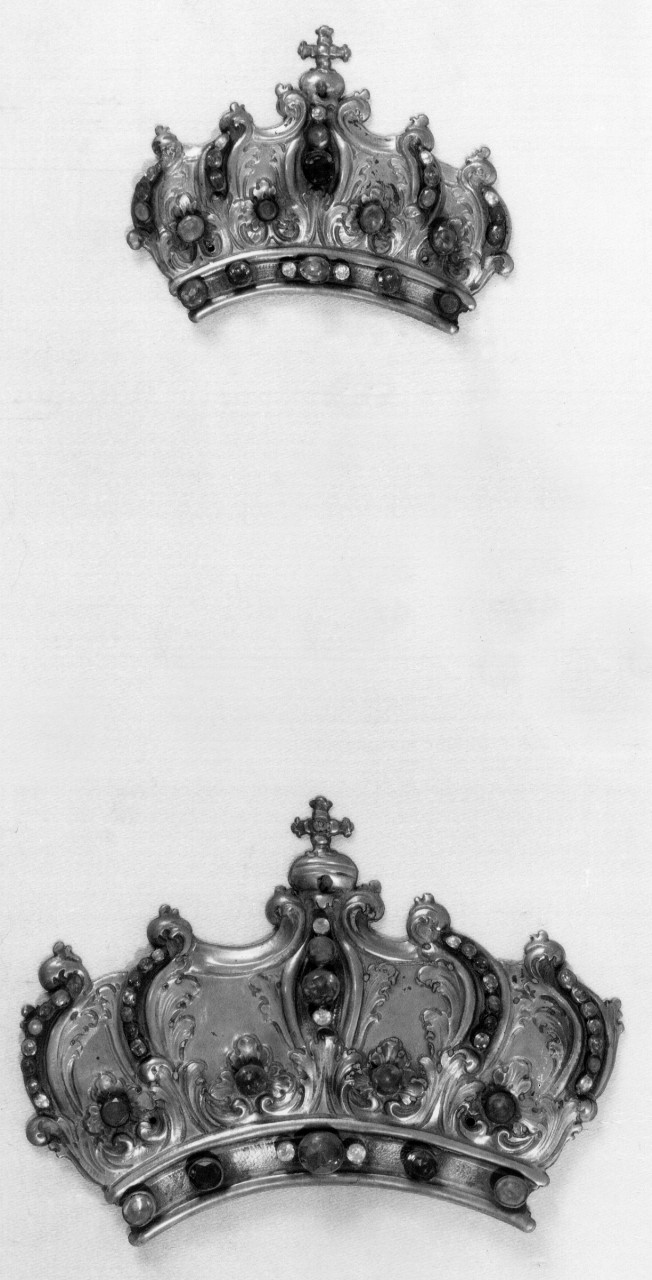 corona di immagine sacra, serie - produzione toscana (sec. XVIII)