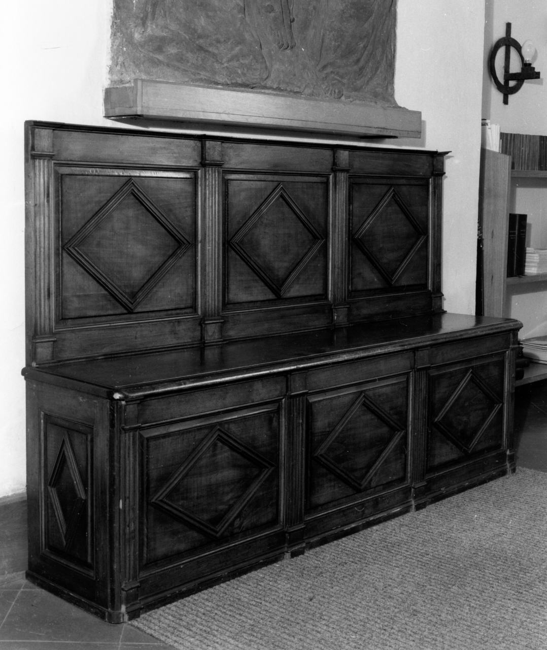 cassapanca - produzione toscana (sec. XIX)