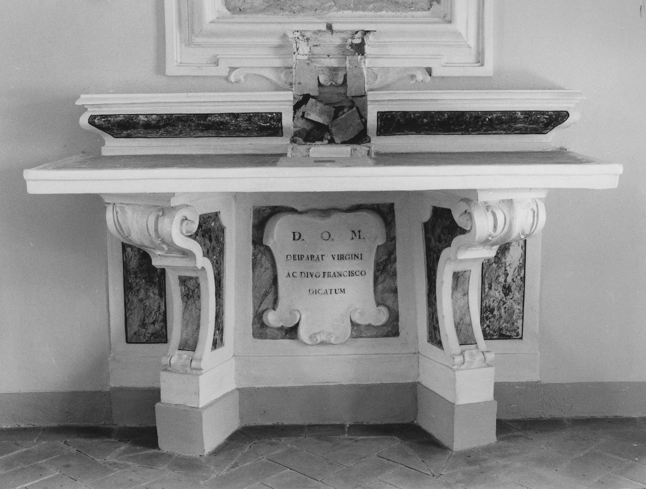 altare - produzione toscana (prima metà sec. XVIII)