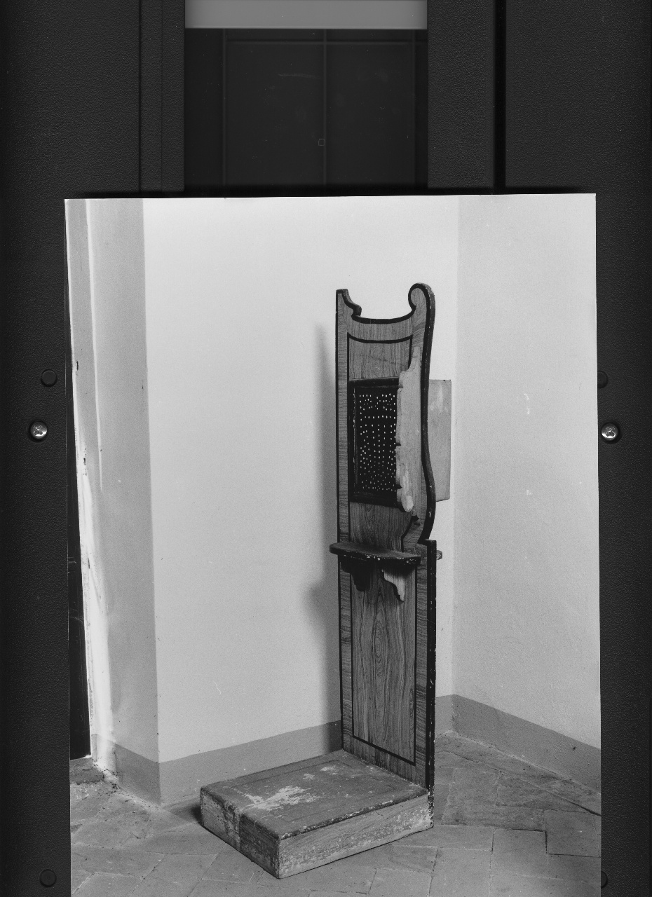 confessionale - produzione toscana (secc. XVIII/ XIX)