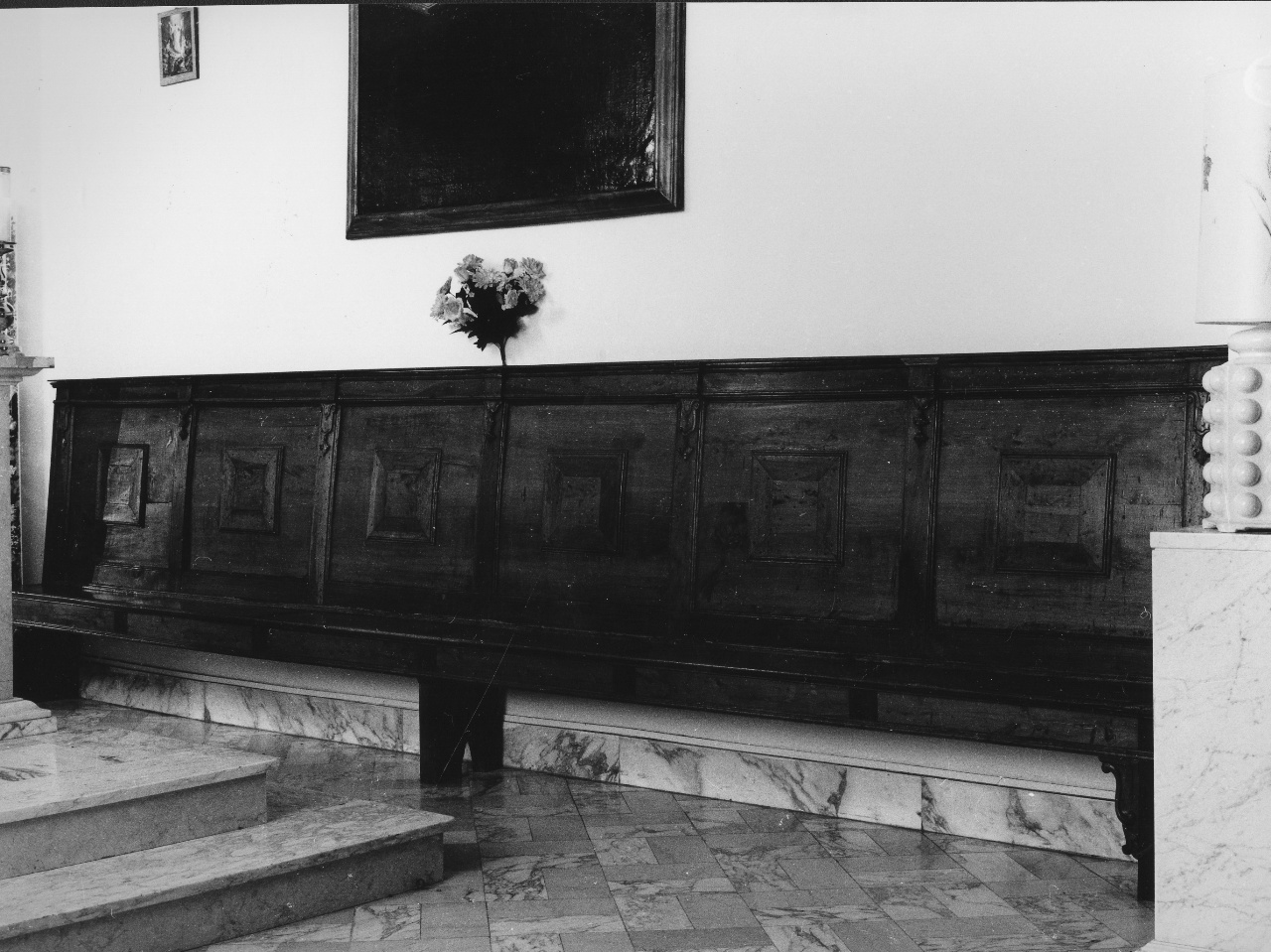 bancone, serie - produzione toscana (fine/inizio secc. XVII/ XVIII)