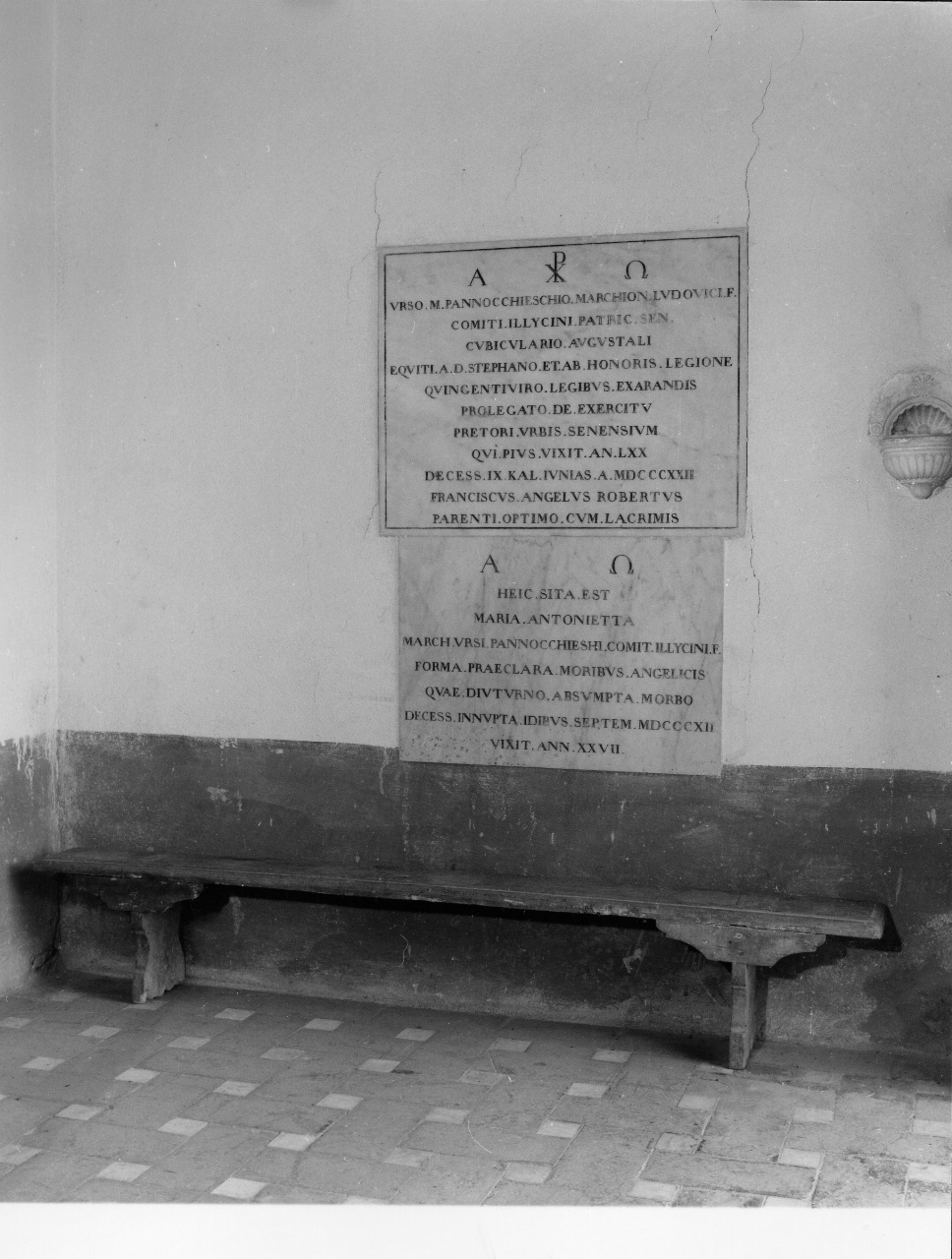 panca - produzione toscana (sec. XIX)