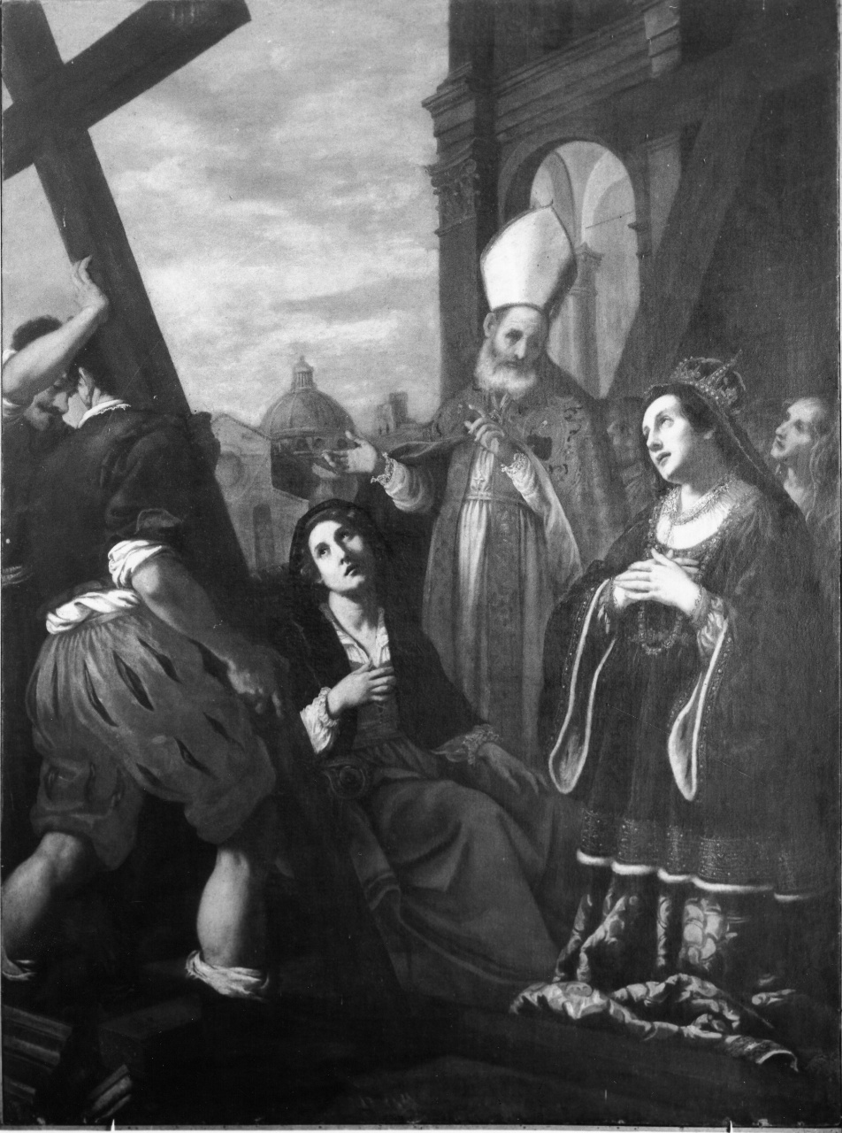 ritrovamento della vera croce (dipinto) di Allori Cristofano (cerchia) (fine/inizio secc. XVI/ XVII)