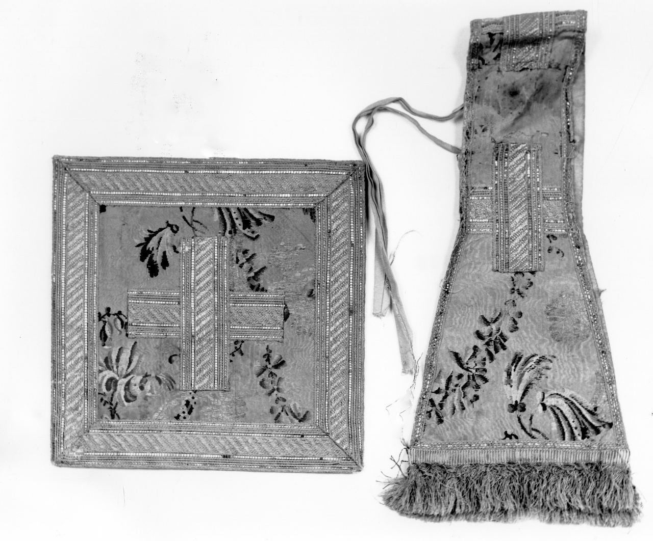 paramento liturgico, elemento d'insieme - manifattura toscana (ultimo quarto sec. XVIII)