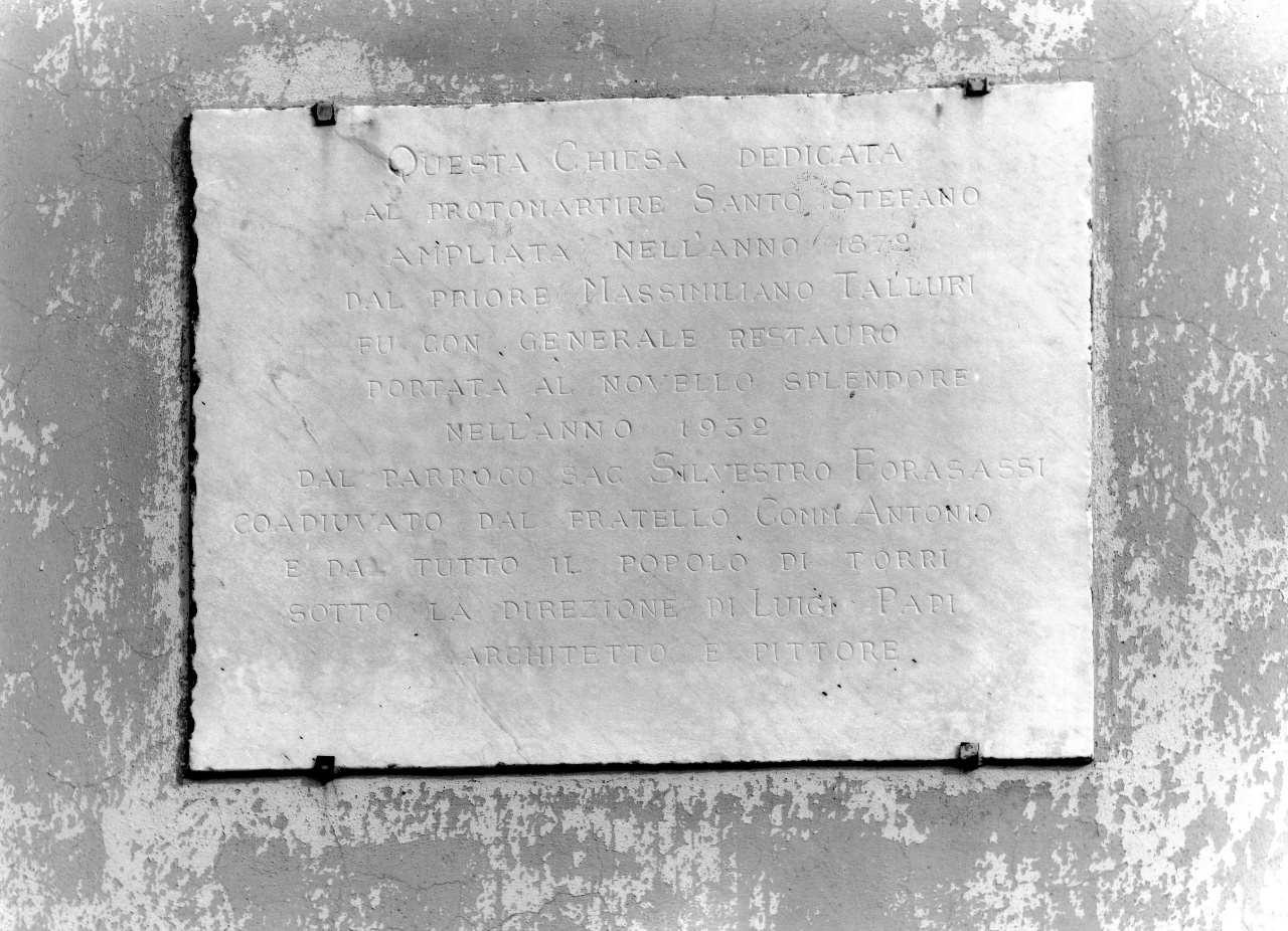 lapide - produzione toscana (sec. XX)