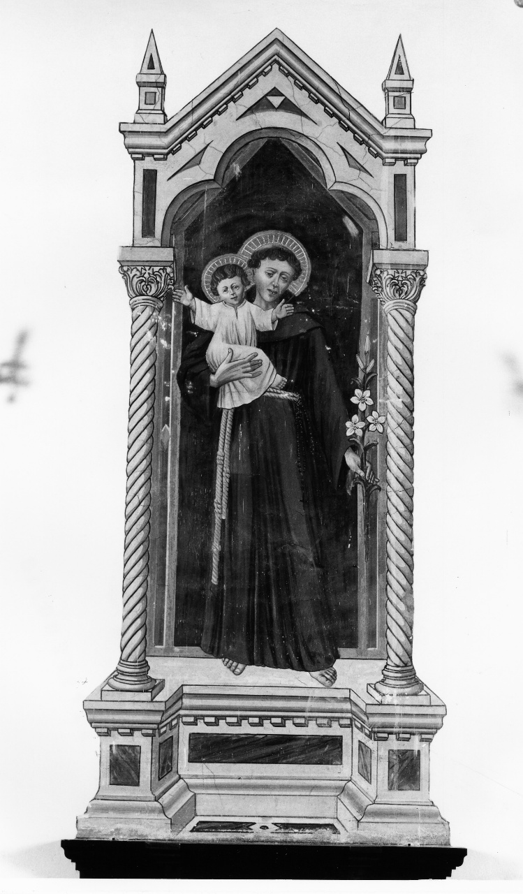 Sant'Antonio da Padova con il bambino (dipinto) di Papi Luigi (sec. XX)