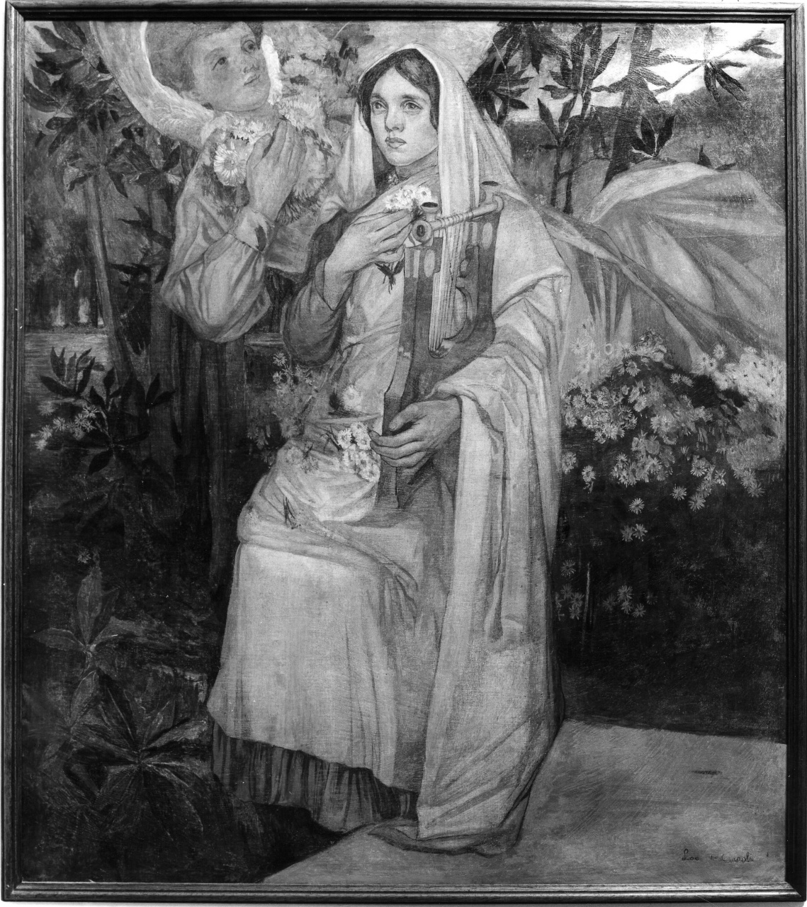 Santa Cecilia (dipinto) di Carroli Lodovico (inizio sec. XX)