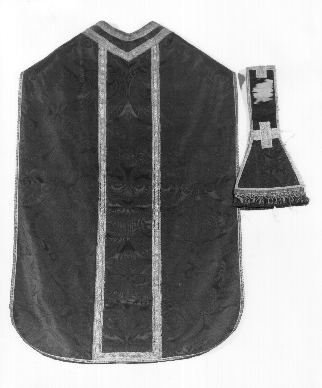 paramento liturgico, elemento d'insieme - manifattura toscana (ultimo quarto sec. XVII)