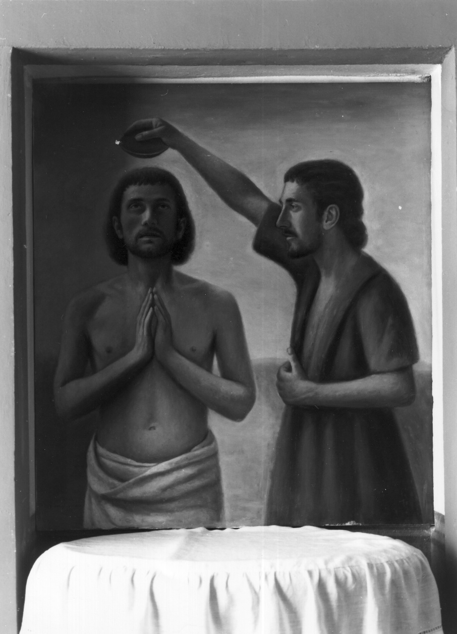 battesimo di Cristo (dipinto) di Migliorini Dino (sec. XX)
