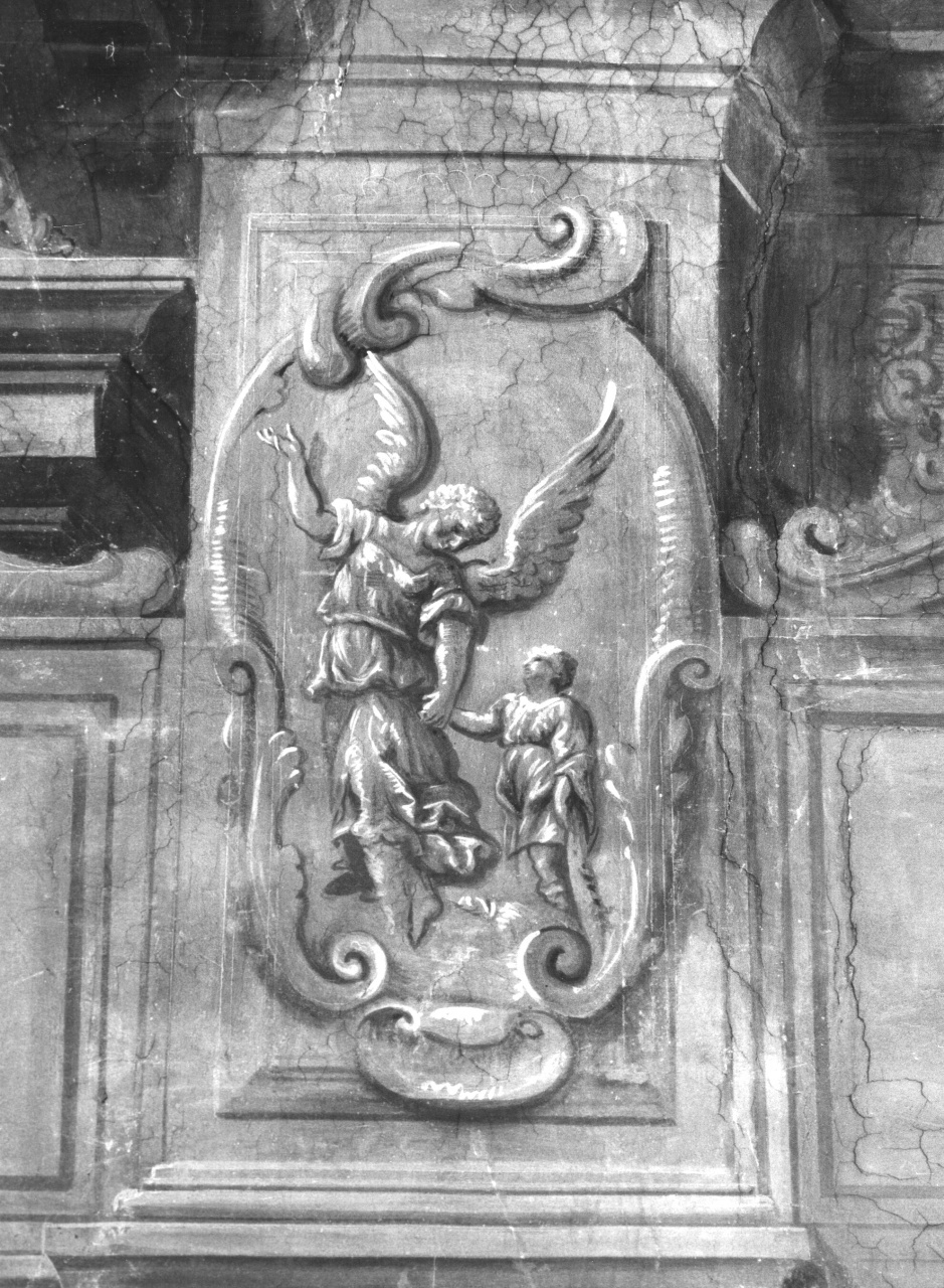 Tobia e San Raffaele arcangelo (dipinto) di Bamberini Anton Domenico (sec. XVIII)