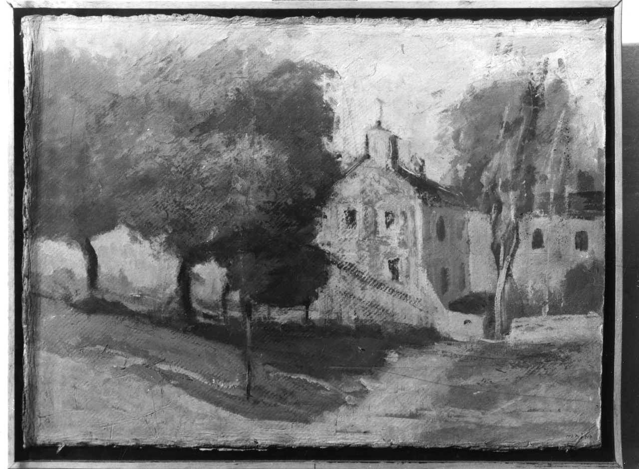 Paesaggio Bretone, paesaggio rurale (dipinto) di Marini Marino (sec. XX)