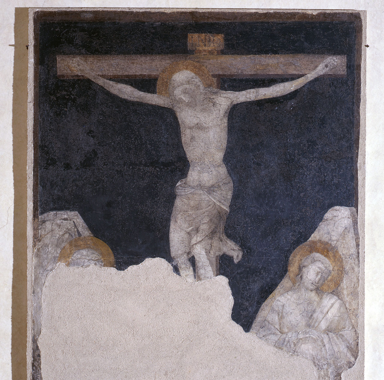 Cristo crocifisso con dolenti (dipinto) di Lorenzo Monaco (attribuito) (inizio sec. XV)