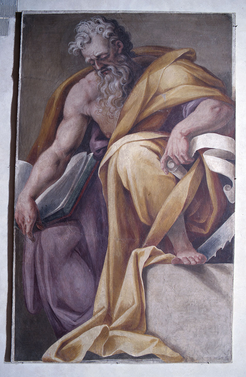 Isaia (dipinto) di Allori Alessandro (scuola) (ultimo quarto sec. XVI)