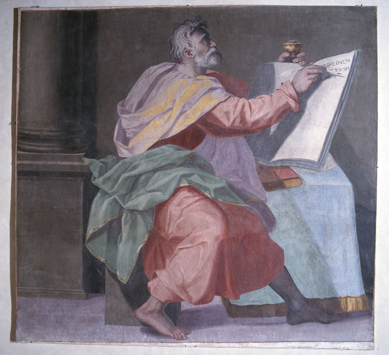 profeta (dipinto) di Allori Alessandro (scuola) (ultimo quarto sec. XVI)