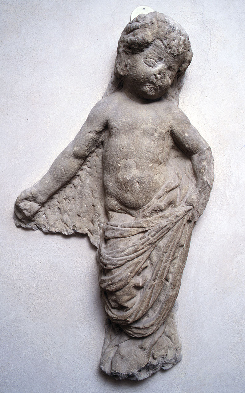 emblema dello Spedale degli Innocenti (rilievo) di Rustici Giovanni Francesco (cerchia) (primo quarto sec. XVI)