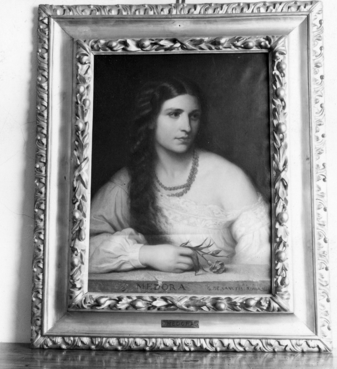 ritratto di Medora (dipinto) di De Sanctis Guglielmo (sec. XIX)