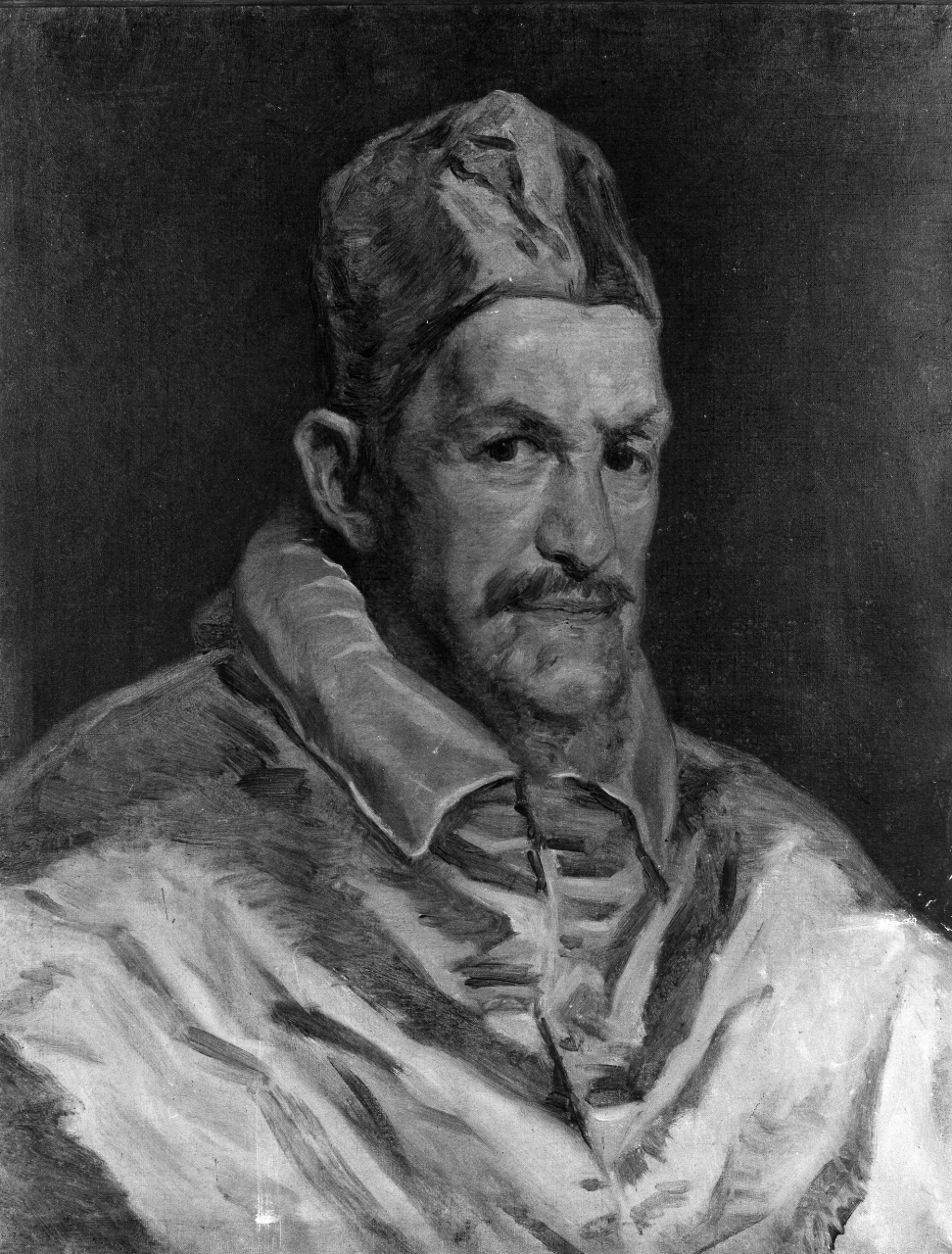 ritratto papa Innocenzo X (dipinto) di De Sanctis Guglielmo (attribuito) (sec. XIX)