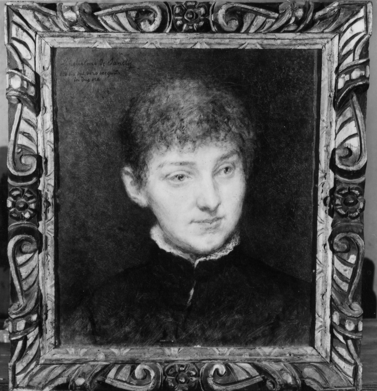 ritratto di donna (dipinto) di De Sanctis Guglielmo (attribuito) (sec. XIX)