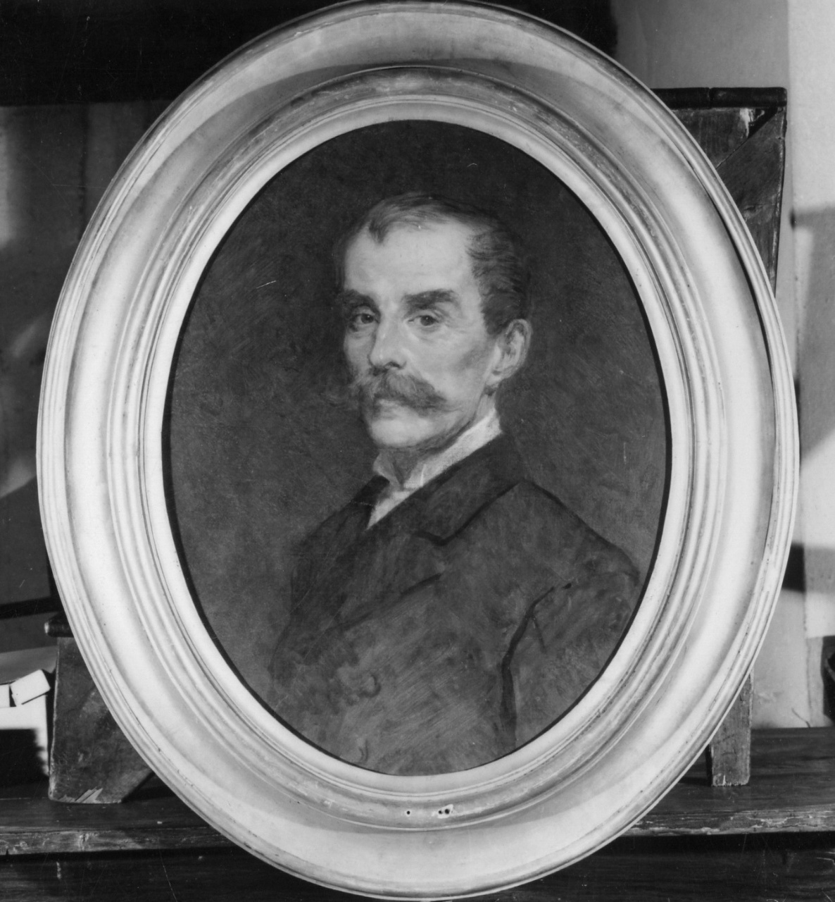 ritratto d'uomo (dipinto) di De Sanctis Guglielmo (attribuito) (seconda metà sec. XIX)