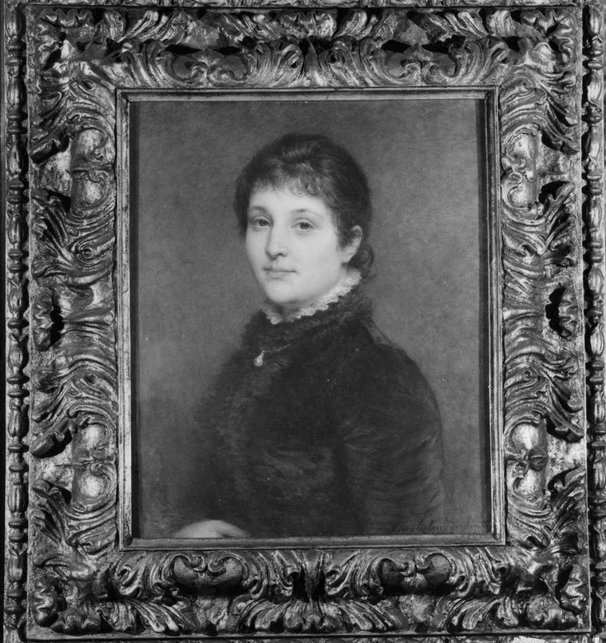 ritratto di donna (dipinto) di De Sanctis Guglielmo (attribuito) (sec. XIX)