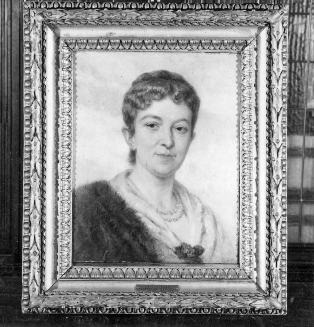 ritratto Contessa Castellani Benaglia (dipinto) di De Sanctis Guglielmo (attribuito) (seconda metà sec. XIX)