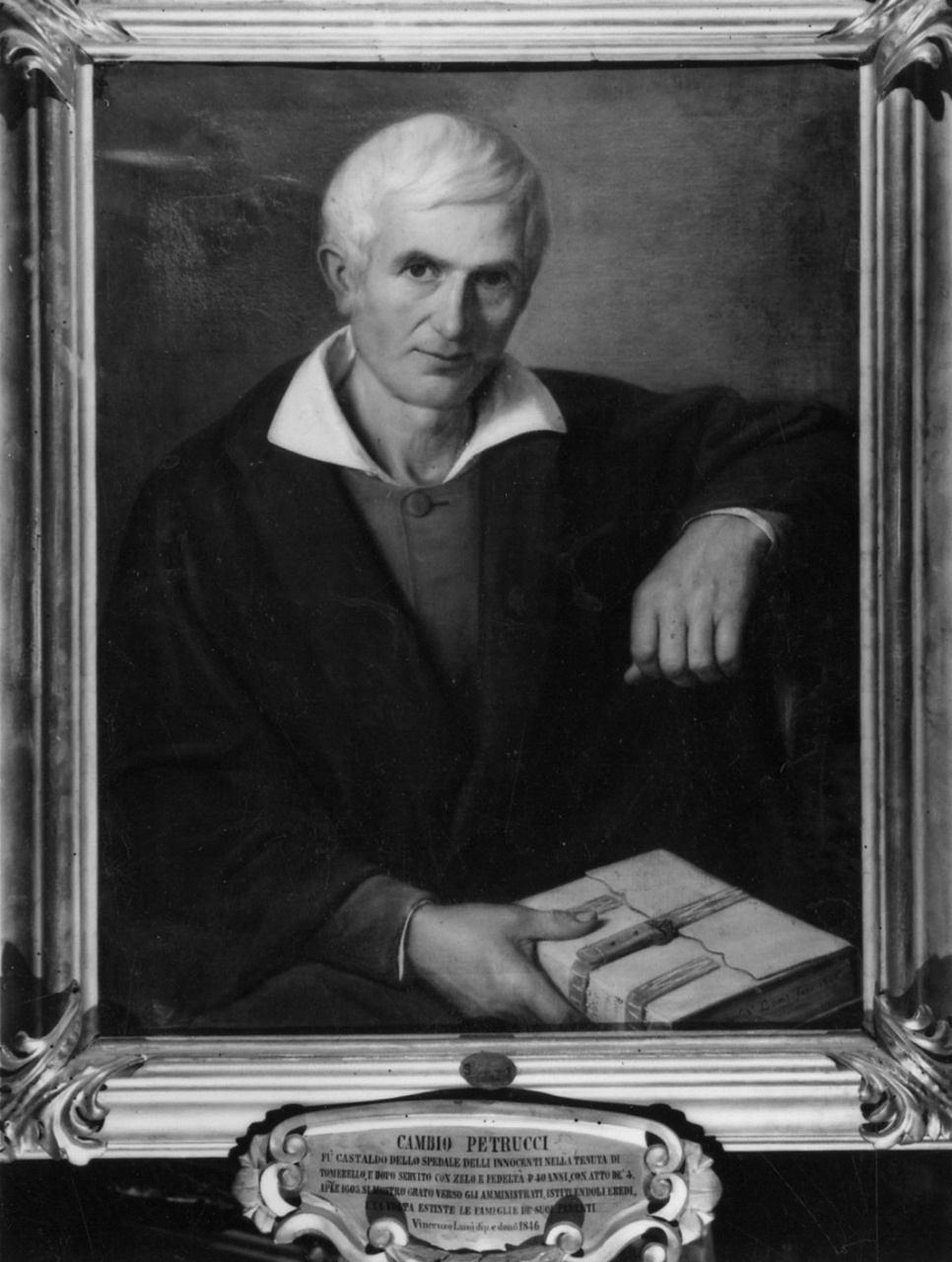 ritratto di Cambio Petrucci (dipinto) di Lami Vincenzo (attribuito) (sec. XIX)