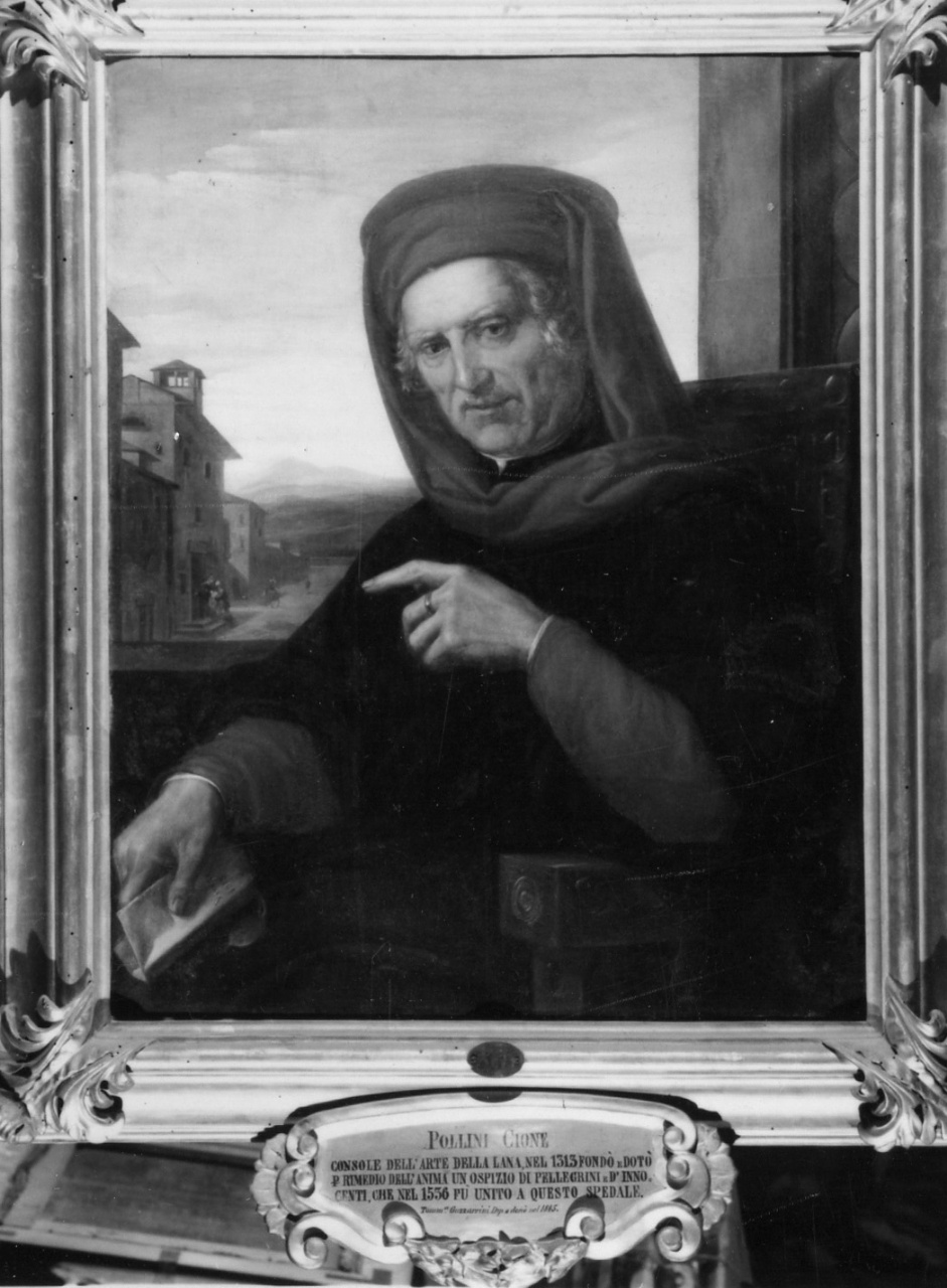 ritratto di Cione Pollini (dipinto) di Gazzarini Tommaso (attribuito) (sec. XIX)