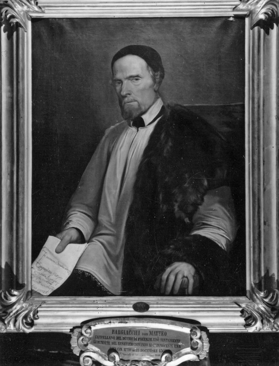 ritratto di Don Matteo Bargiacchi (dipinto) di Gandolfi Francesco (attribuito) (sec. XIX)
