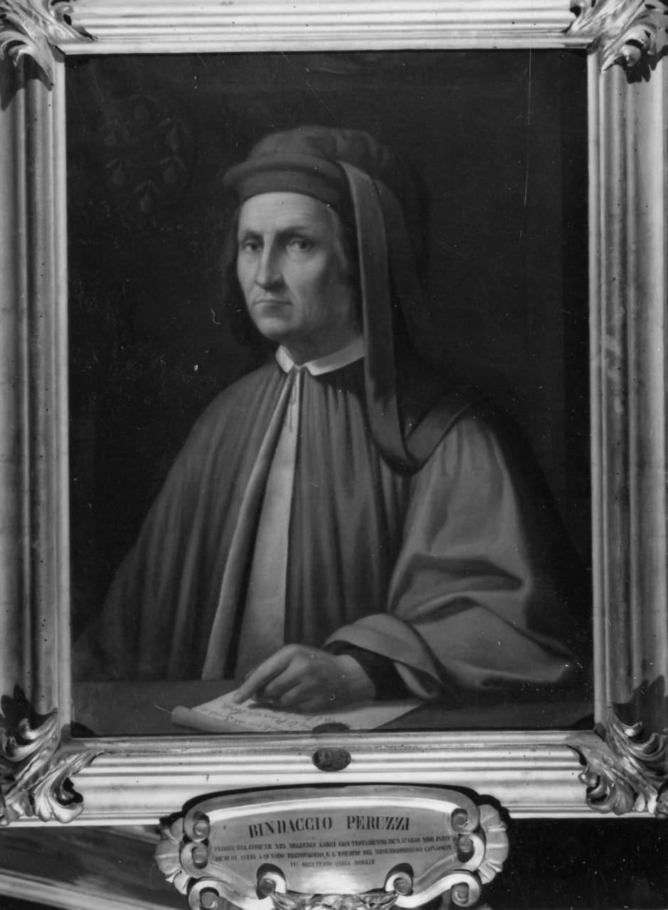ritratto di Bindaccio Peruzzi (dipinto) di Marini Giuseppe (attribuito) (sec. XIX)