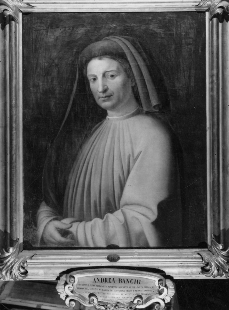 ritratto Andrea Banchi (dipinto) di Pierini Andrea (attribuito) (sec. XIX)