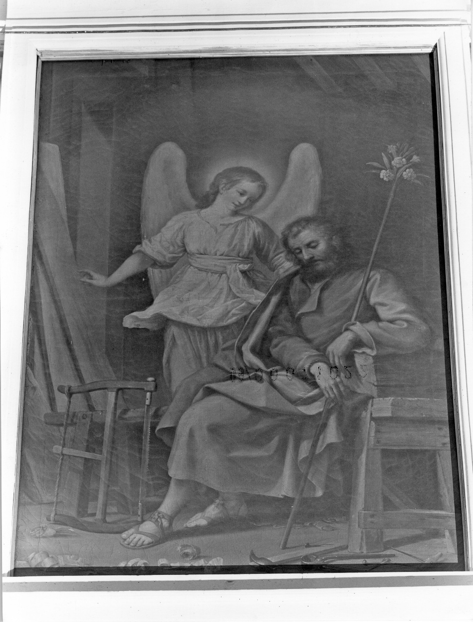 sogno di San Giuseppe (dipinto) di Pacini Sante (attribuito) (sec. XVIII)