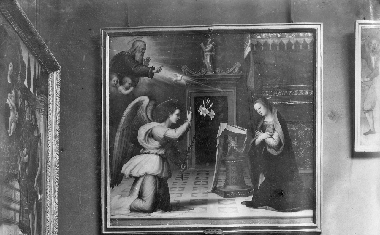 Annunciazione (dipinto) di Soggi Niccolò (attribuito) (sec. XVI)