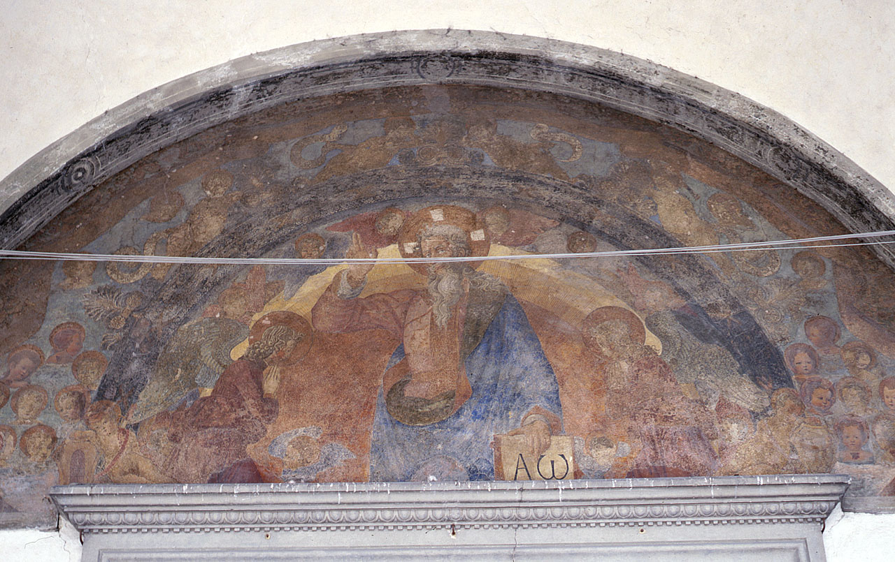 Dio Padre benedicente (dipinto) di Cervelliera Giovanni detto Giovanni da Rovezzano (attribuito) (sec. XV)