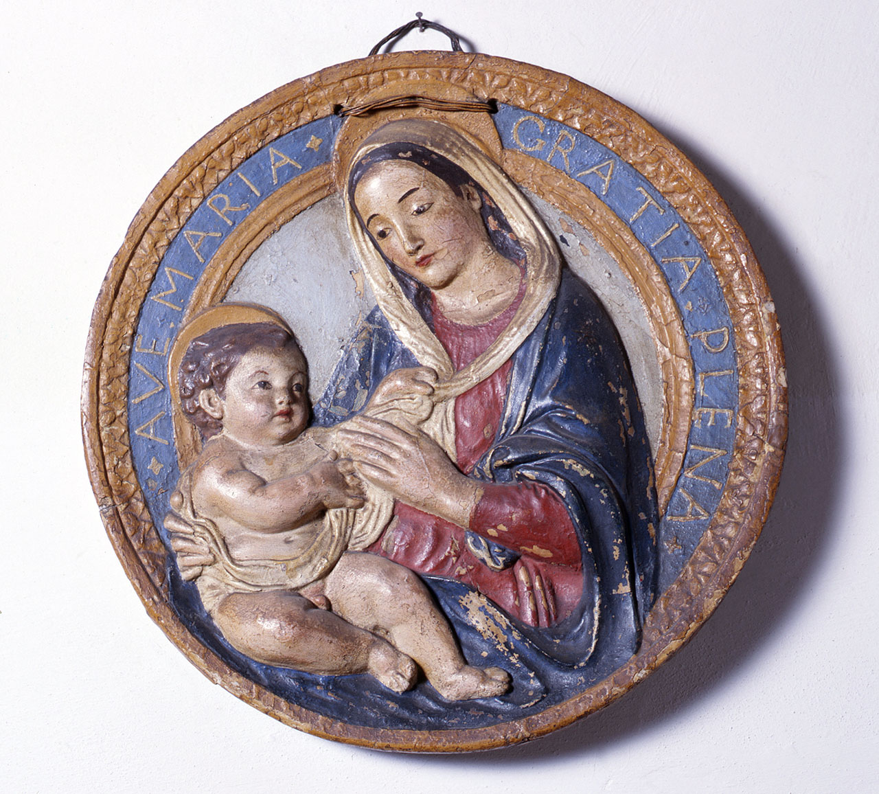 Madonna con Bambino (rilievo) di Benedetto da Maiano (scuola) (fine sec. XV)