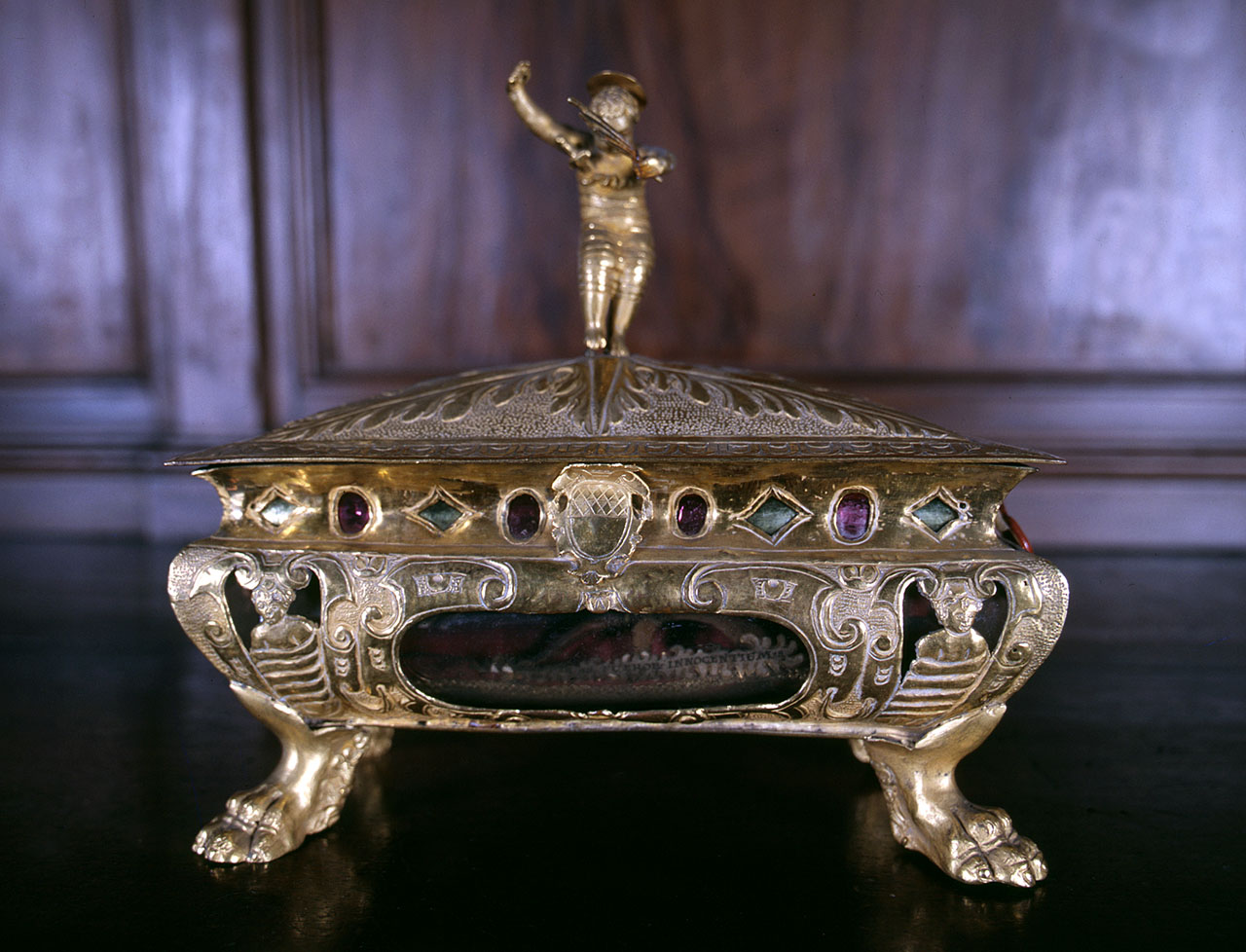 reliquiario a teca - a urna - bottega fiorentina (seconda metà sec. XVI)