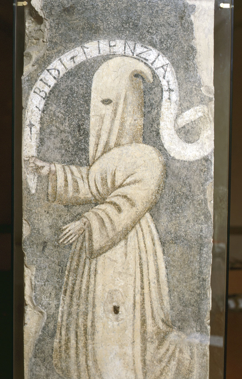 confratello della Compagnia della SS. Annunziata (dipinto, frammento) - ambito fiorentino (secc. XV/ XVI)