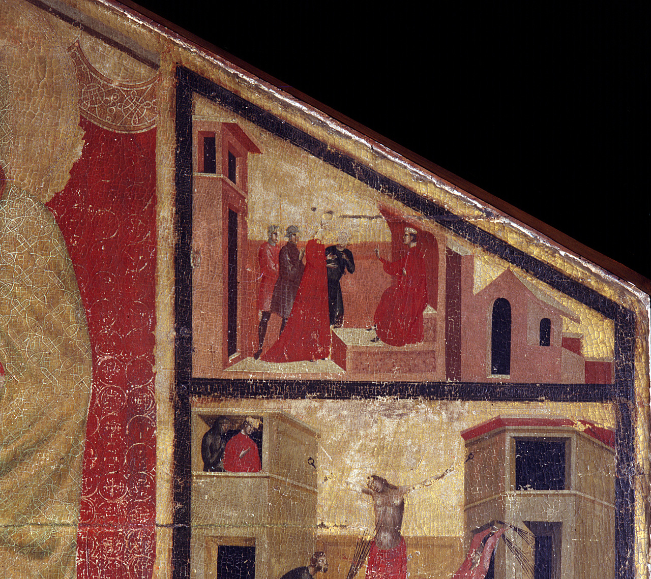 Santa Margherita d'Antiochia compare davanti al prefetto Olibrio (dipinto) di Maestro della Santa Cecilia (sec. XIV)