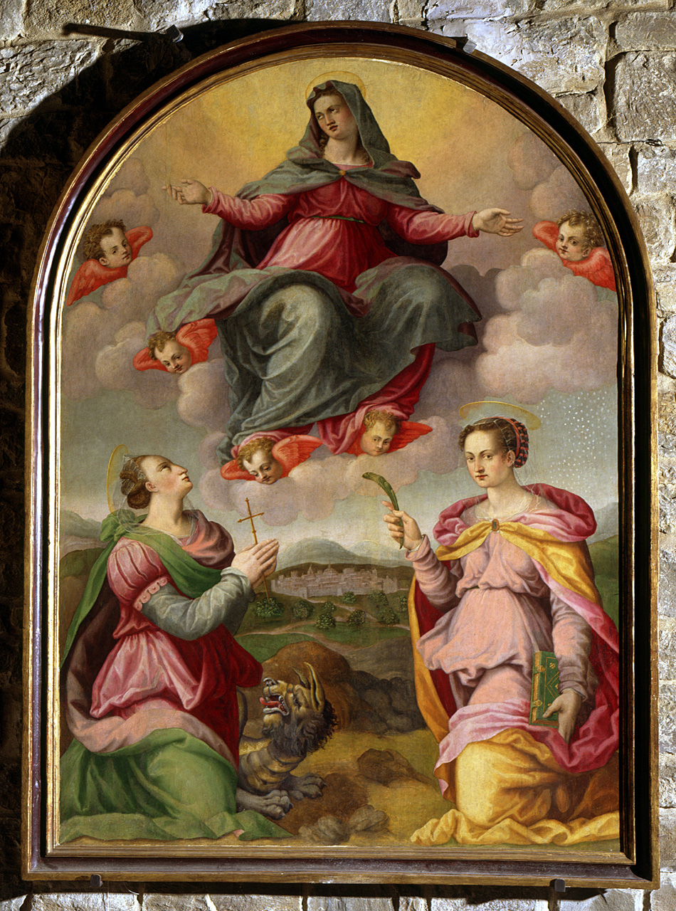 Madonna in gloria (dipinto) - ambito fiorentino (terzo quarto sec. XVI)