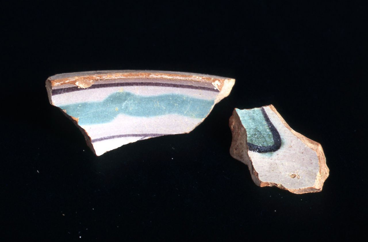 piatto, frammento - manifattura fiorentina (fine/inizio secc. XV/ XVI)