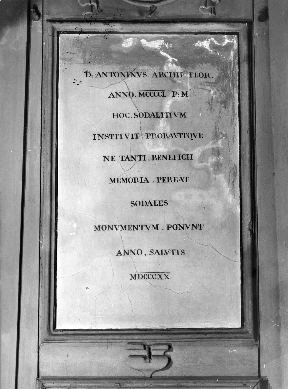 lapide - bottega fiorentina (sec. XIX)