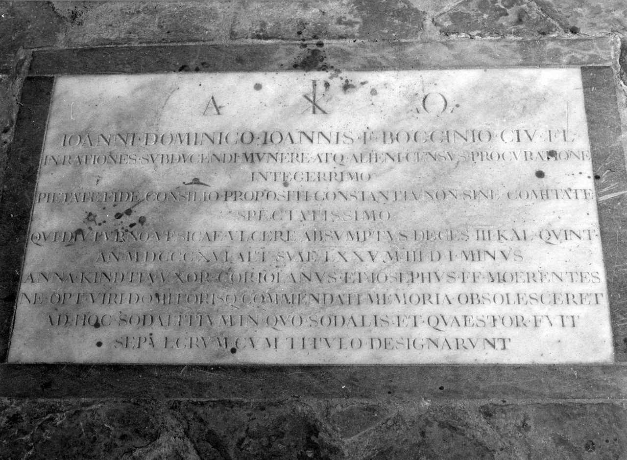 lapide - bottega fiorentina (sec. XIX)