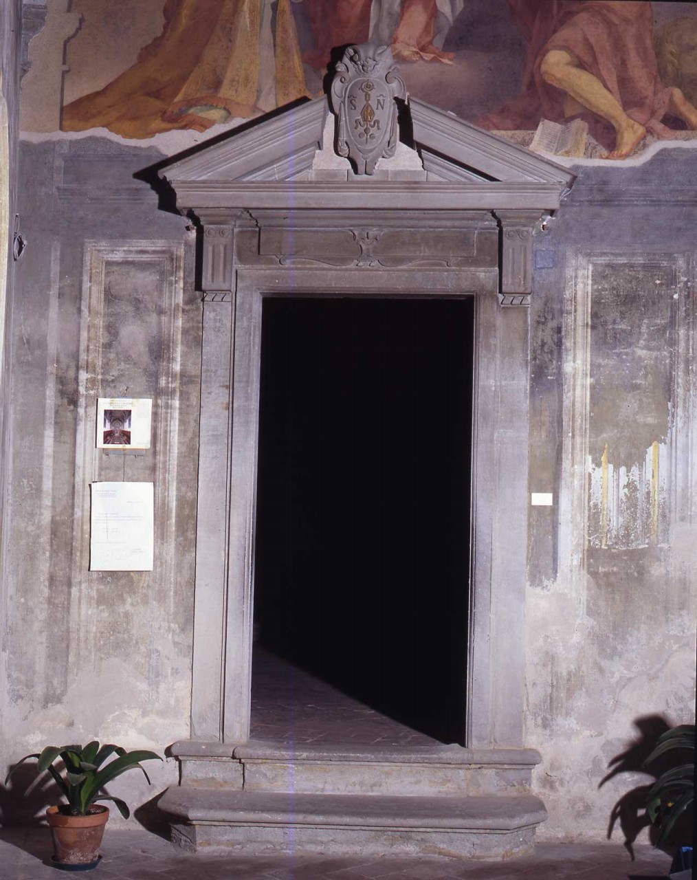 mostra di portale di Buonarroti Francesco (attribuito) (fine sec. XVI)