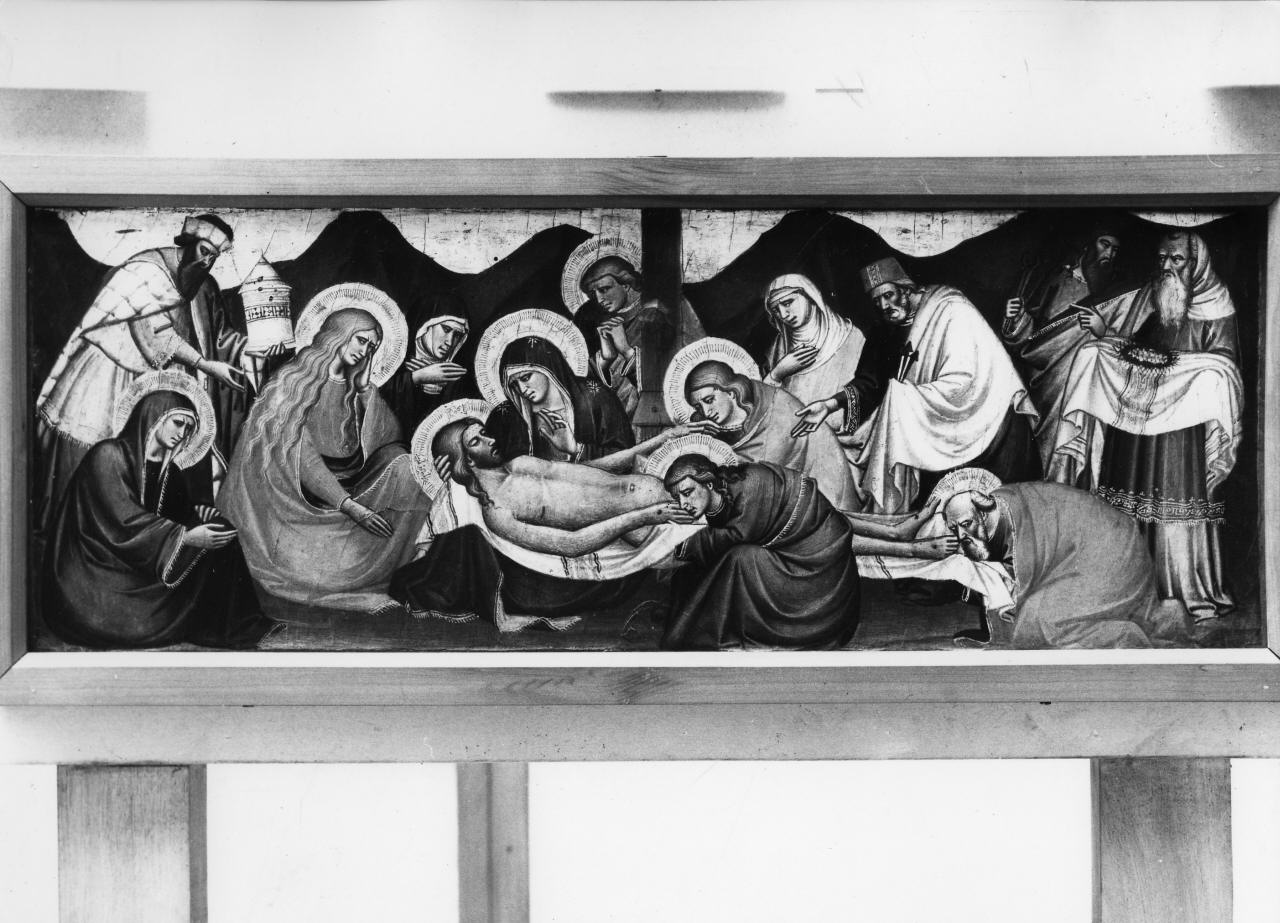 compianto sul Cristo morto (scomparto di predella) di Gerini Niccolò di Pietro (sec. XV)