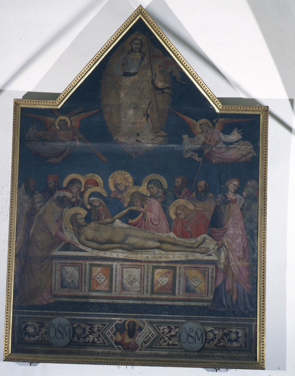 deposizione di Cristo dalla croce, resurrezione (dipinto) di Gerini Niccolò di Pietro (seconda metà sec. XIV)